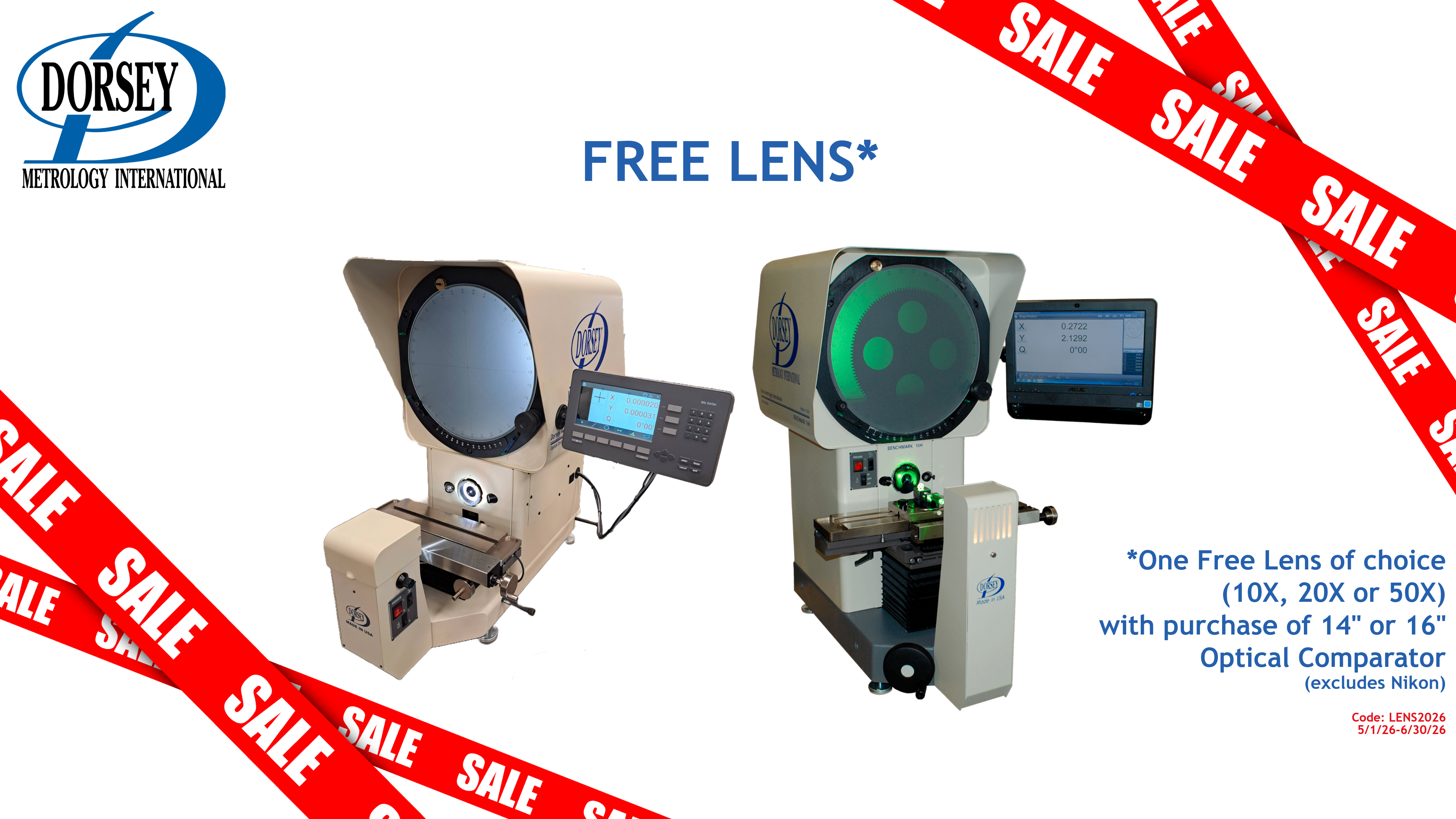 Dorsey's Free Lens Promotion is Going on Now!